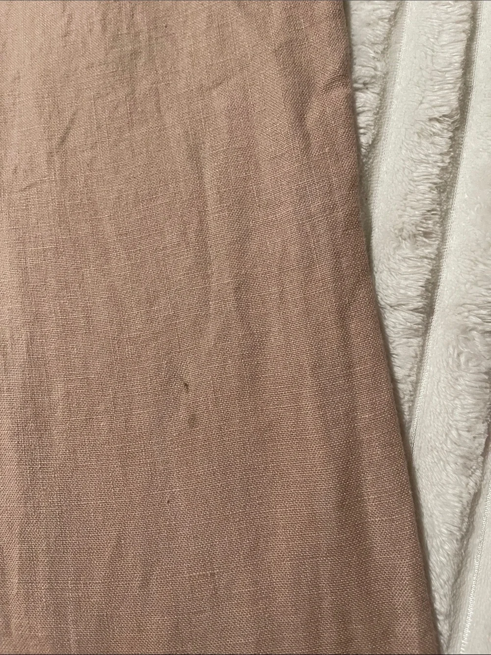 Reformation Light Taupe Linen Trousers | Size 4